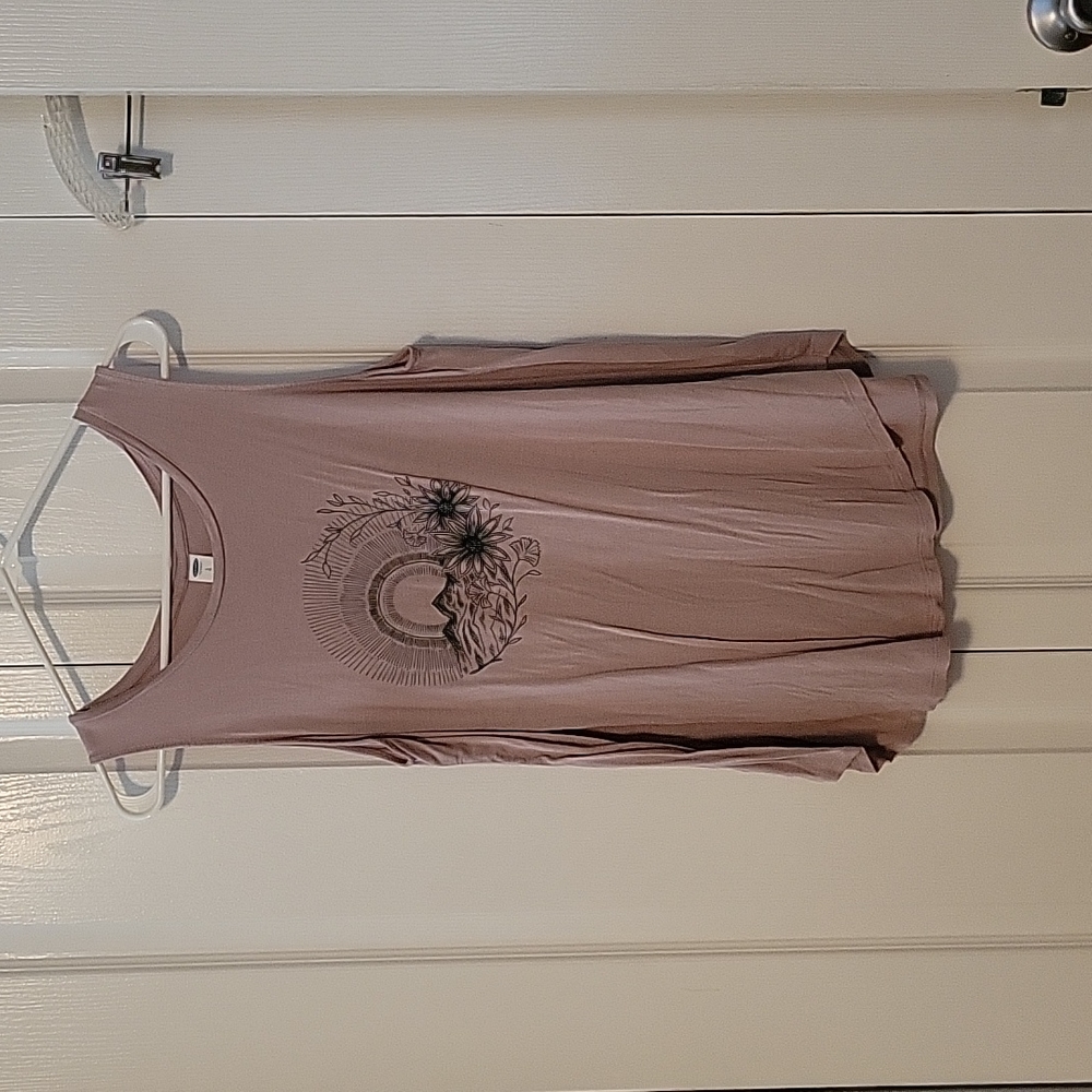 Old navy tank pinkish mauve color sz lg